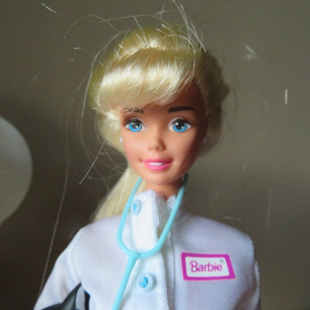 1990s Barbie Doll Pet Doctor Career Fashion Doll + Accessories